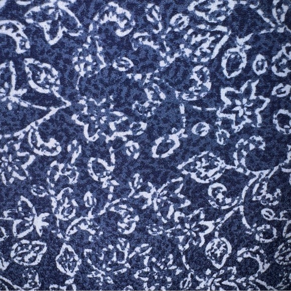 GARNET HILL Paisley V-Neck 3/4 Sleeves A-Line Lagenlook Boho Midi Dress Size 4 - Picture 12 of 16